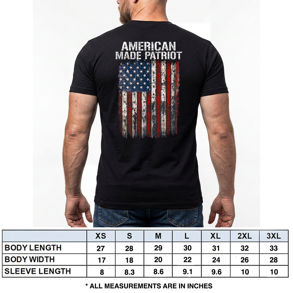 American Made Patriot Black Tee