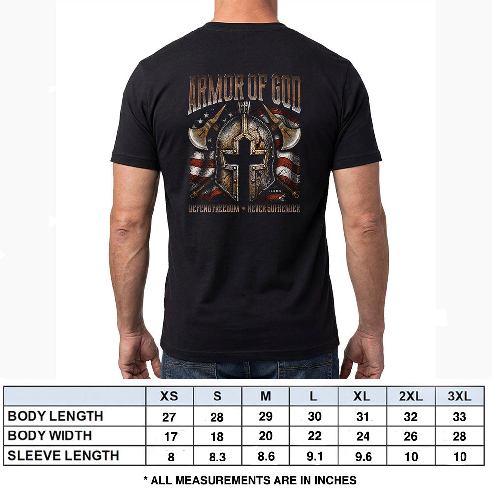 Armor Of God - Defend Freedom Black Tee