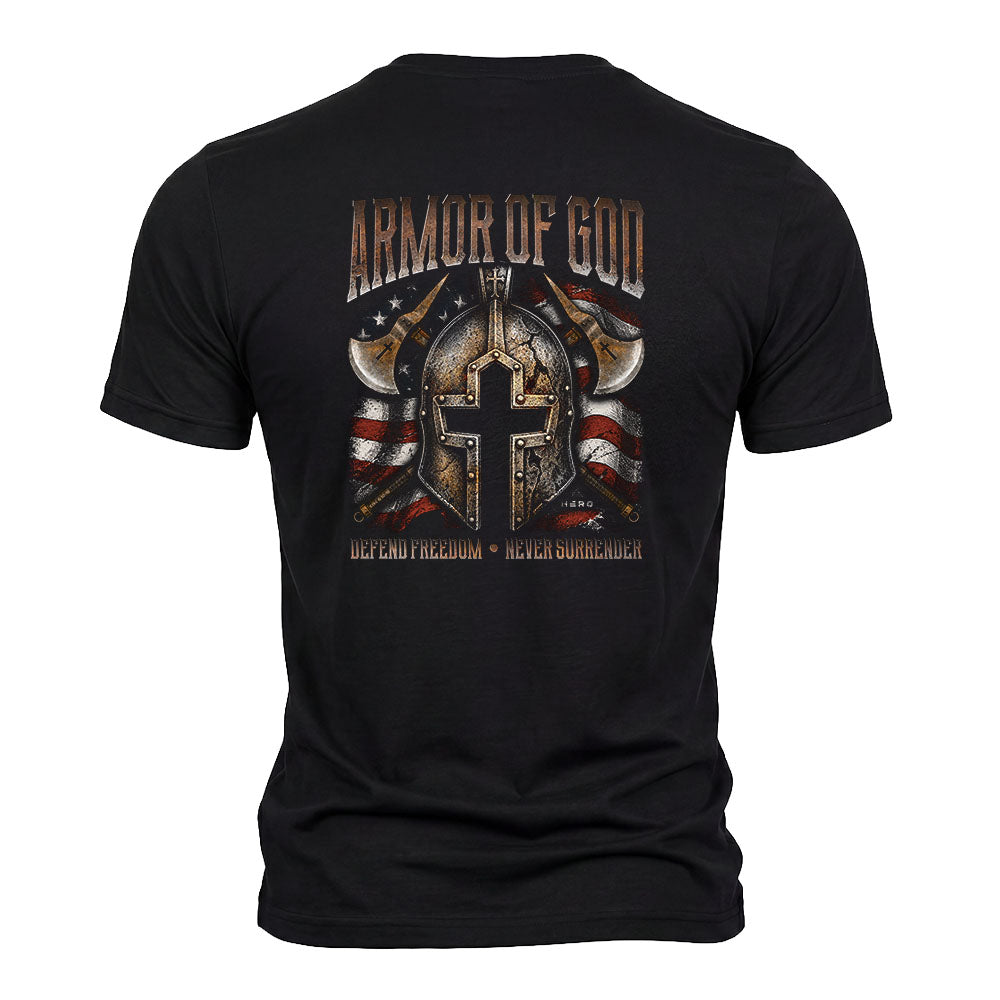 Armor Of God - Defend Freedom Black Tee