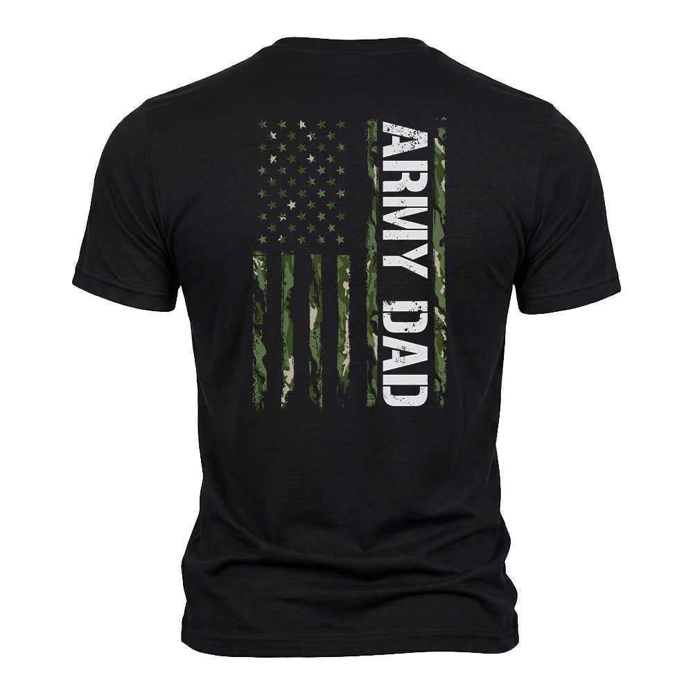 Army Dad Black Tee