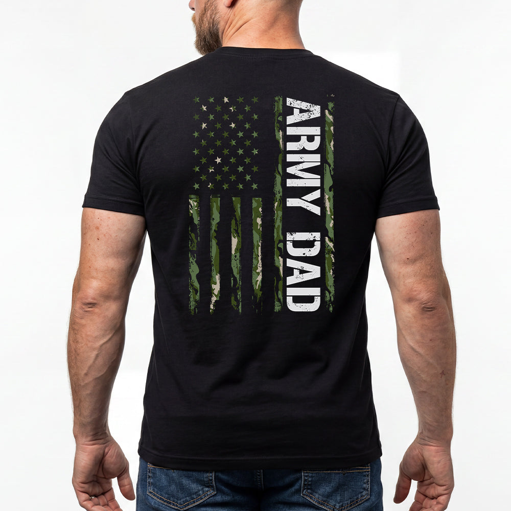 Army Dad Black Tee