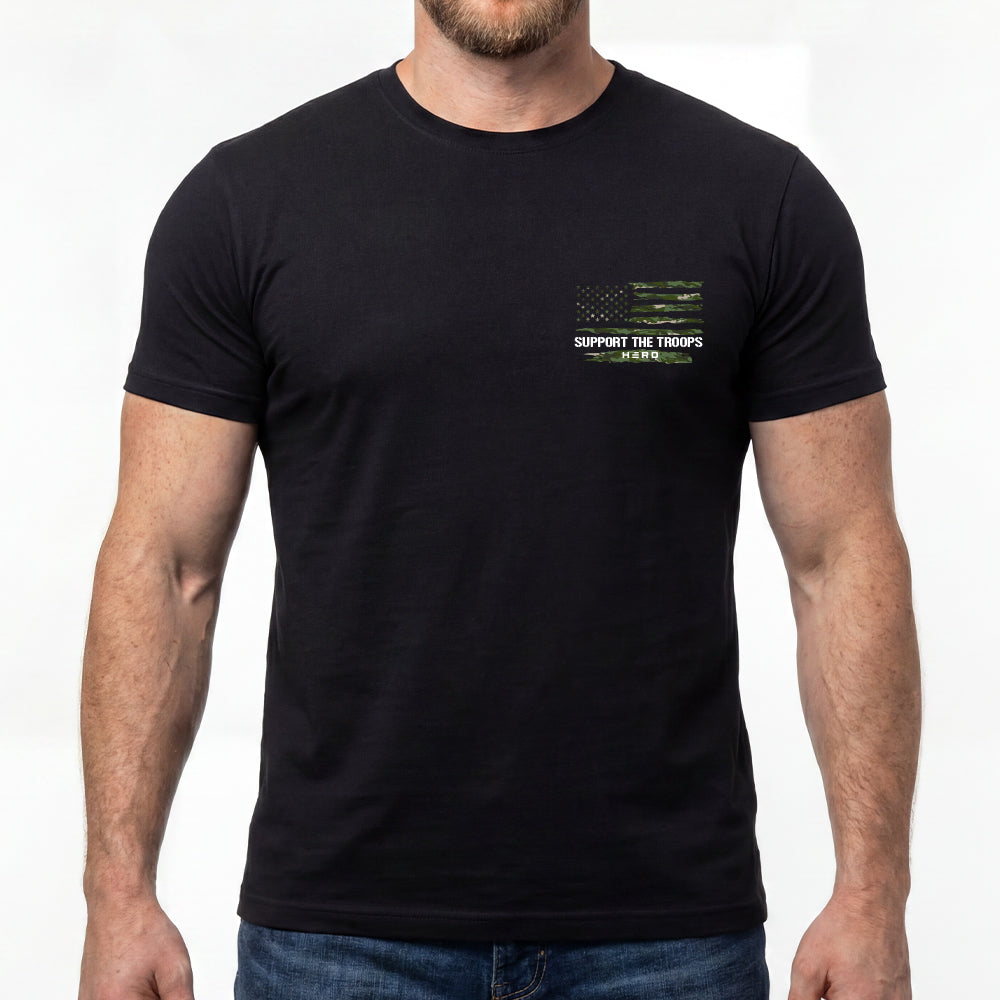 Army Dad Black Tee