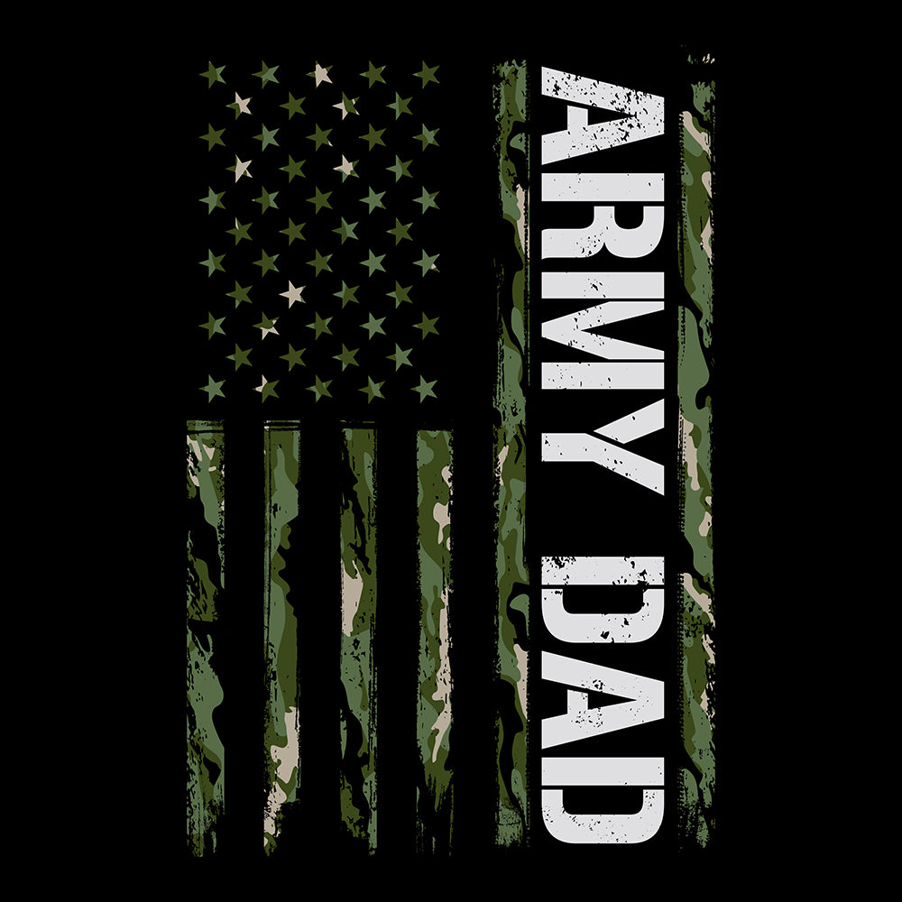 Army Dad Black Tee
