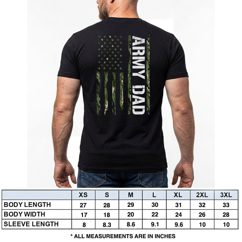 Army Dad Black Tee