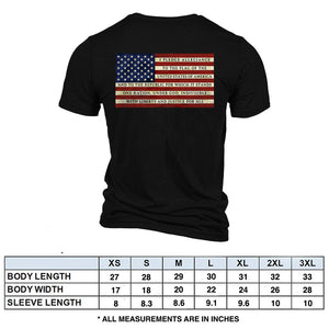 Hero Company Men's Pledge Of Allegiance Black Tee - Helps Pair Veterans With A Service Dog or Shelter Dog