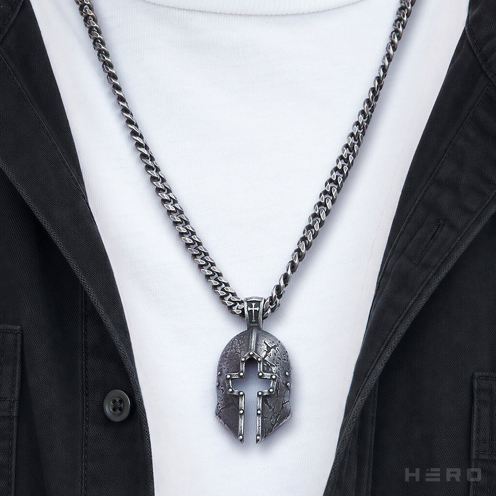 Armor of God Battle Helmet Necklace