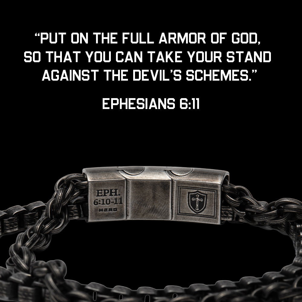 Armor Of God Duel Chain Bracelet: Helps Pair Veterans with Service or Shelter Dogs