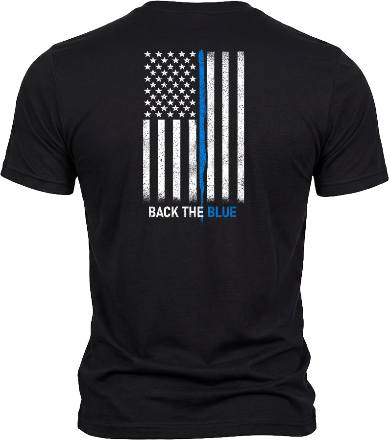 Back The Blue Black Tee