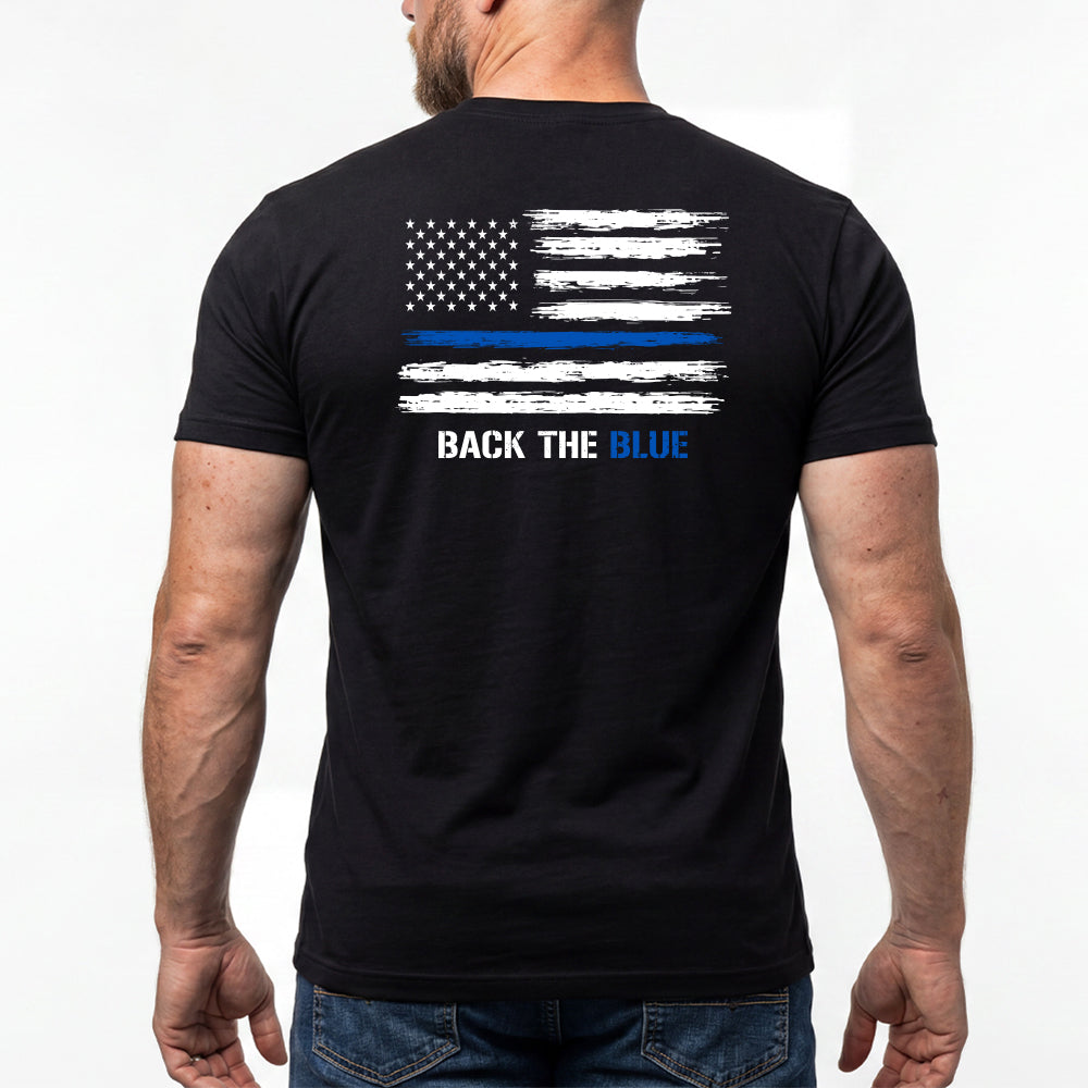 Back The Blue Honor Black Tee