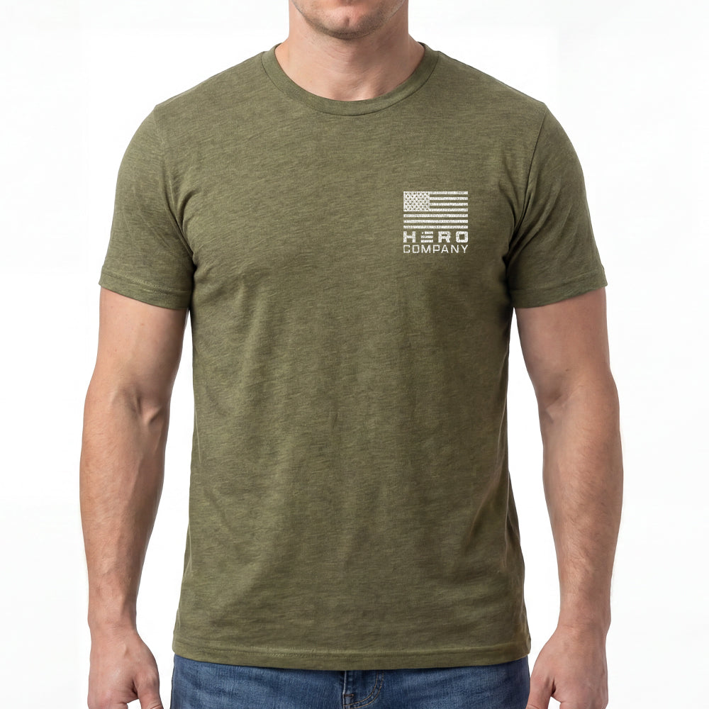 Be Strong Military Green Tee