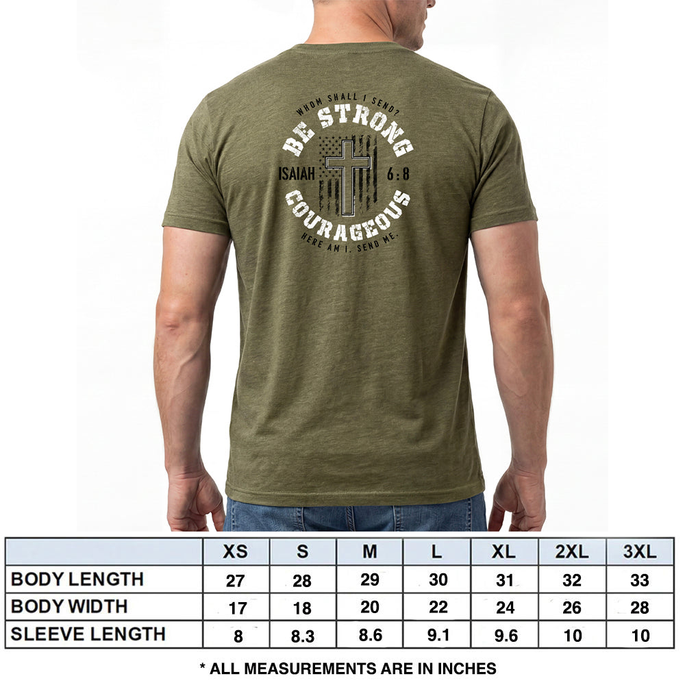 Be Strong Military Green Tee
