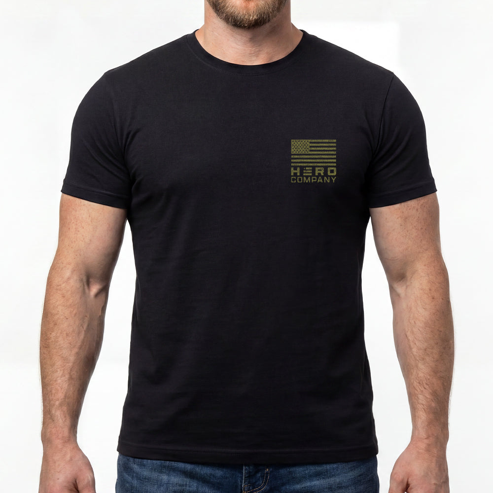 Blessed Are The Peacemakers Skull Black Tee