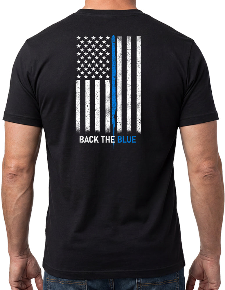 Back The Blue Black Tee