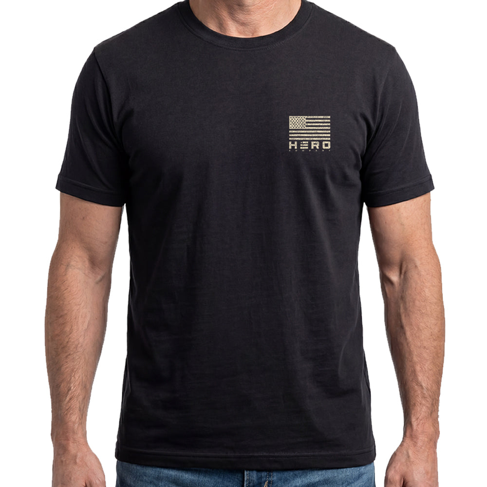 Labs &amp; Liberty Yellow Lab Black Tee