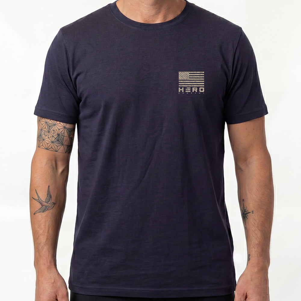 Labs &amp; Liberty Black Lab Navy Tee