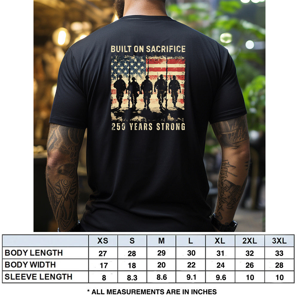 Built On Sacrifice Black Tee