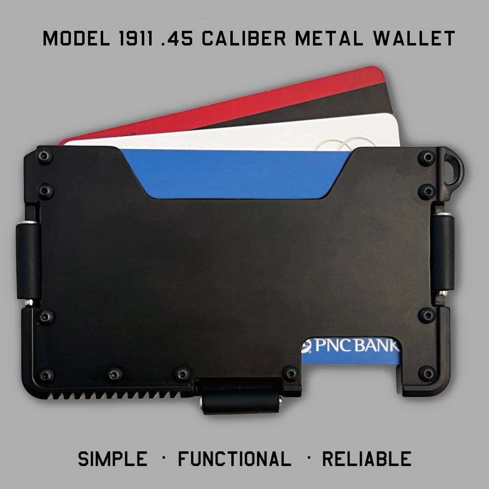 Special Offer! Model 1911 .45 Caliber Metal Wallet -Helps Pair Veterans With A Service Dog Or Shelter Dog