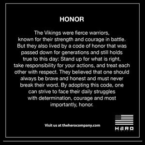 Special Offer!  Viking Honor 'Attack, Never Yield' Morse Code Leather Bracelet: Helps Pair Veterans With A Service Dog Or Shelter Dog