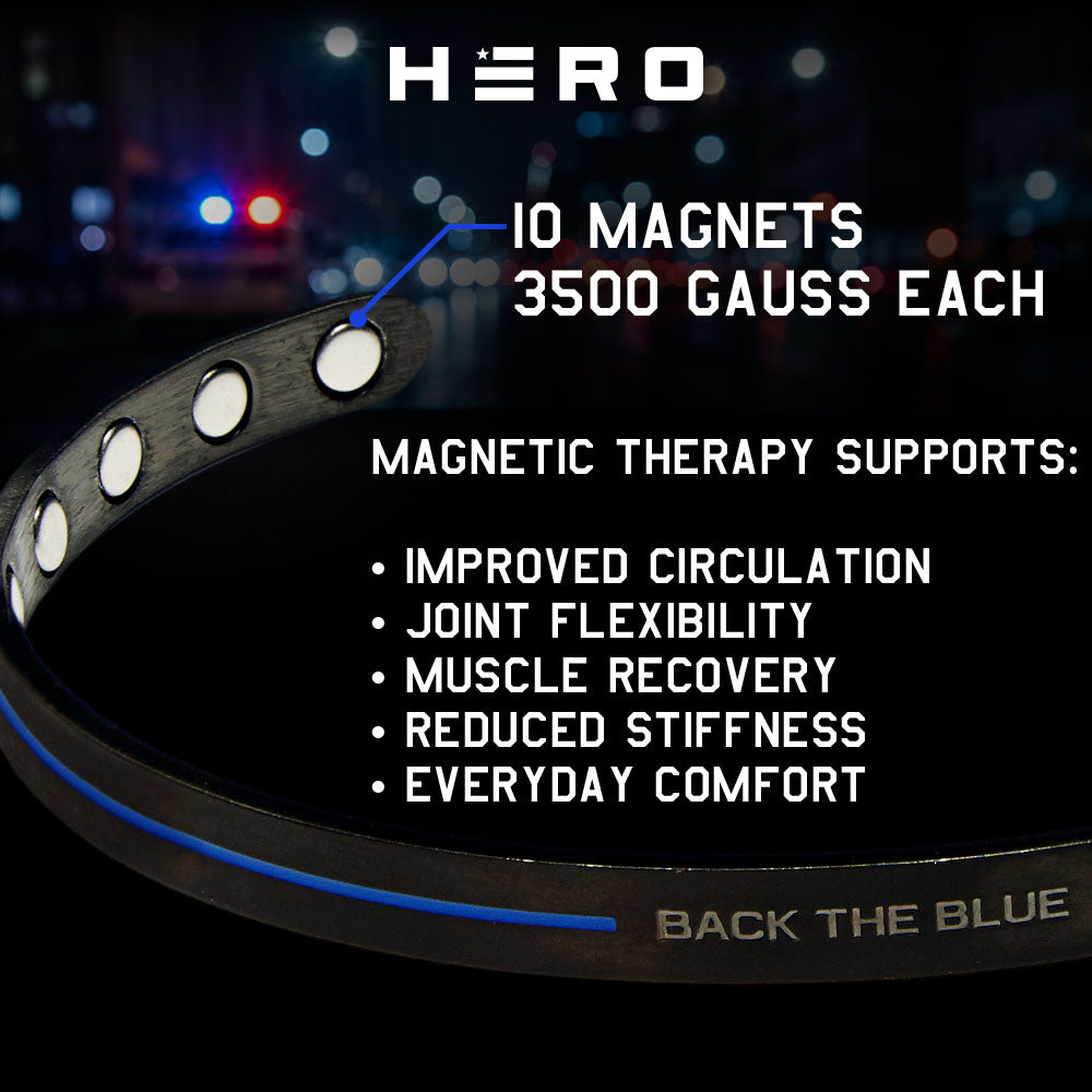 BACK THE BLUE Magnetic Cuff Bracelet