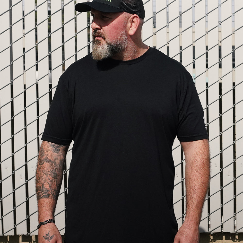 Hero Core Basics Logo T-shirt 3 Pack (Black): Helps Pair Veterans With A Service Dog or Shelter Dog