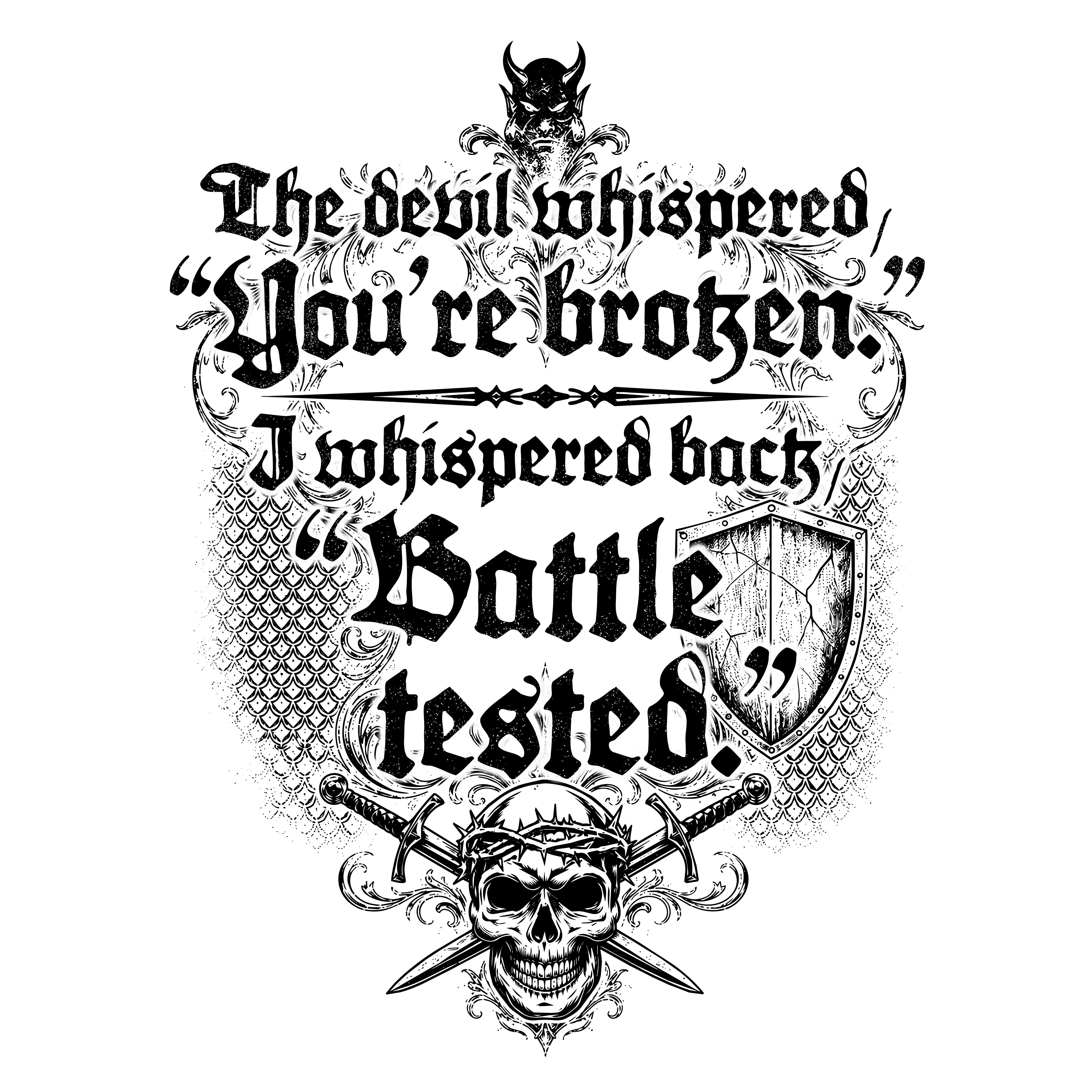 Battle Tested White Tee