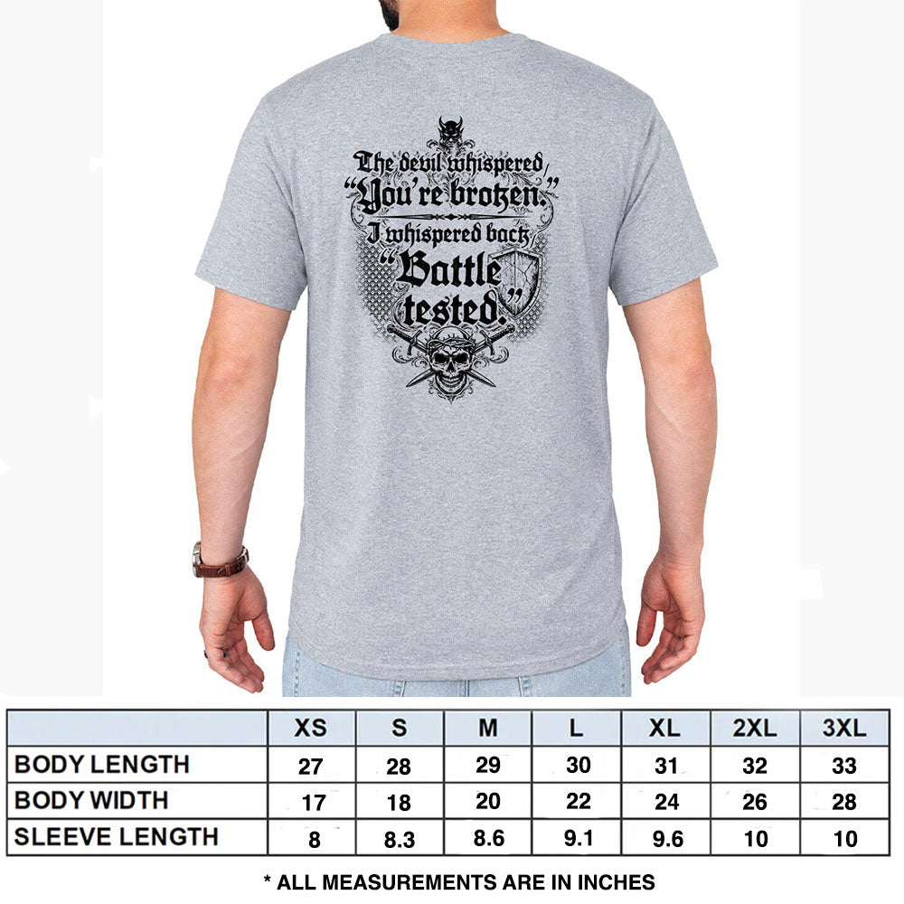 Battle Tested Heather Grey Tee