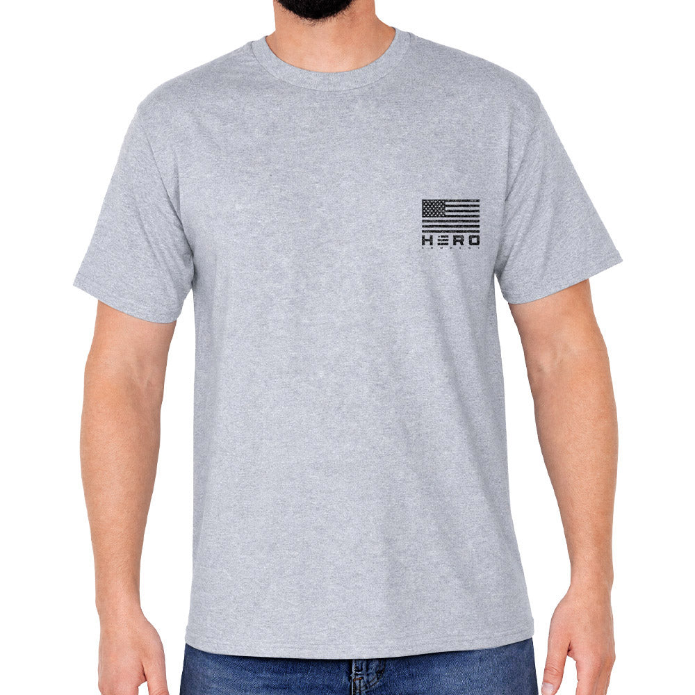 Battle Tested Heather Grey Tee