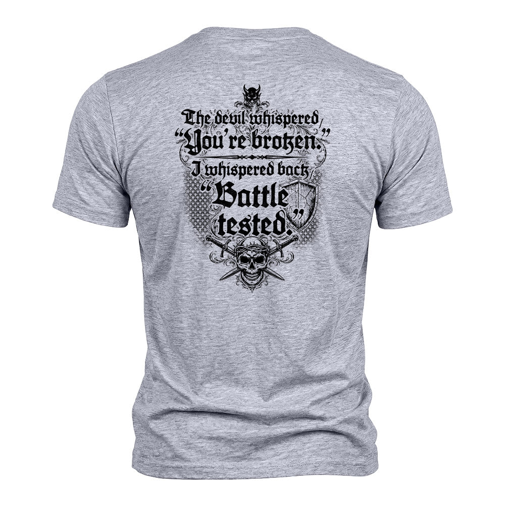 Battle Tested Heather Grey Tee