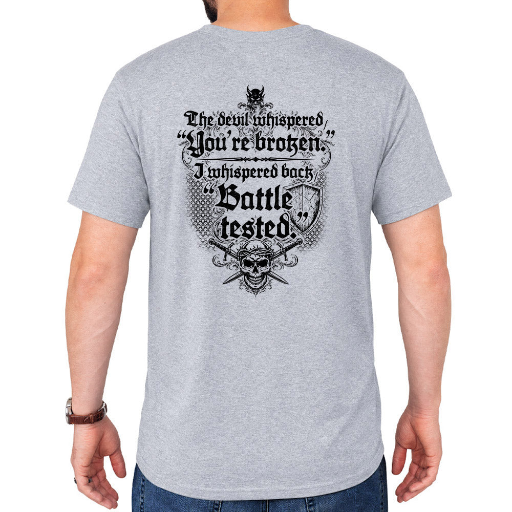 Battle Tested Heather Grey Tee