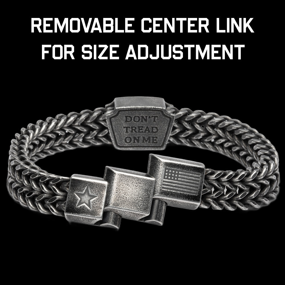 Additional 1/2" Length Extender Link for American Eagle Liberty of Death Antique Silver Chain Link Bracelet