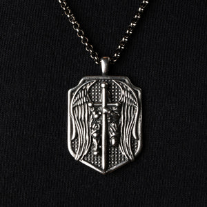 St. Michael Medallion Necklace - Helps Pair Veterans With A Service Dog Or Shelter Dog