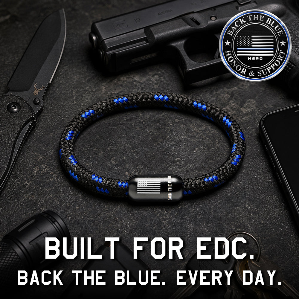 BACK THE BLUE Paracord Bracelet