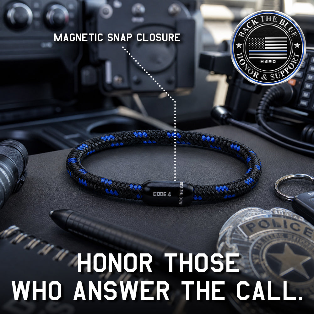 BACK THE BLUE Paracord Bracelet