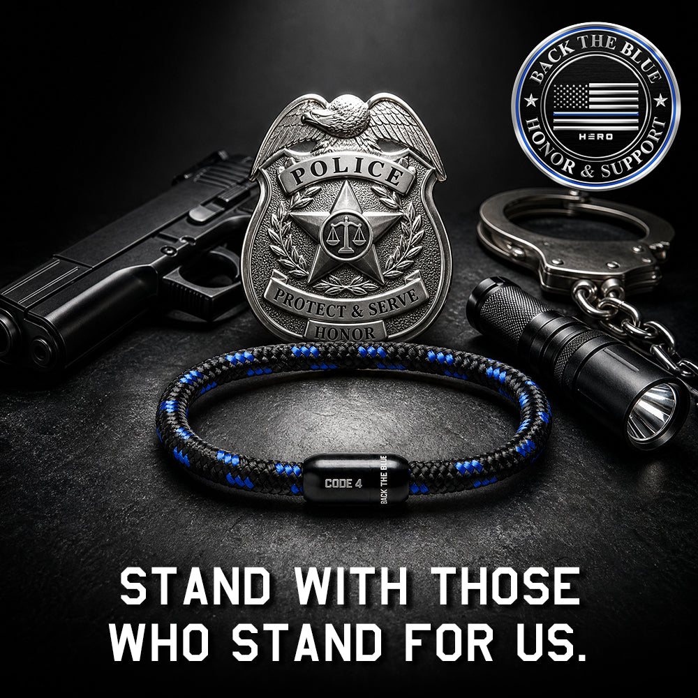 BACK THE BLUE Paracord Bracelet