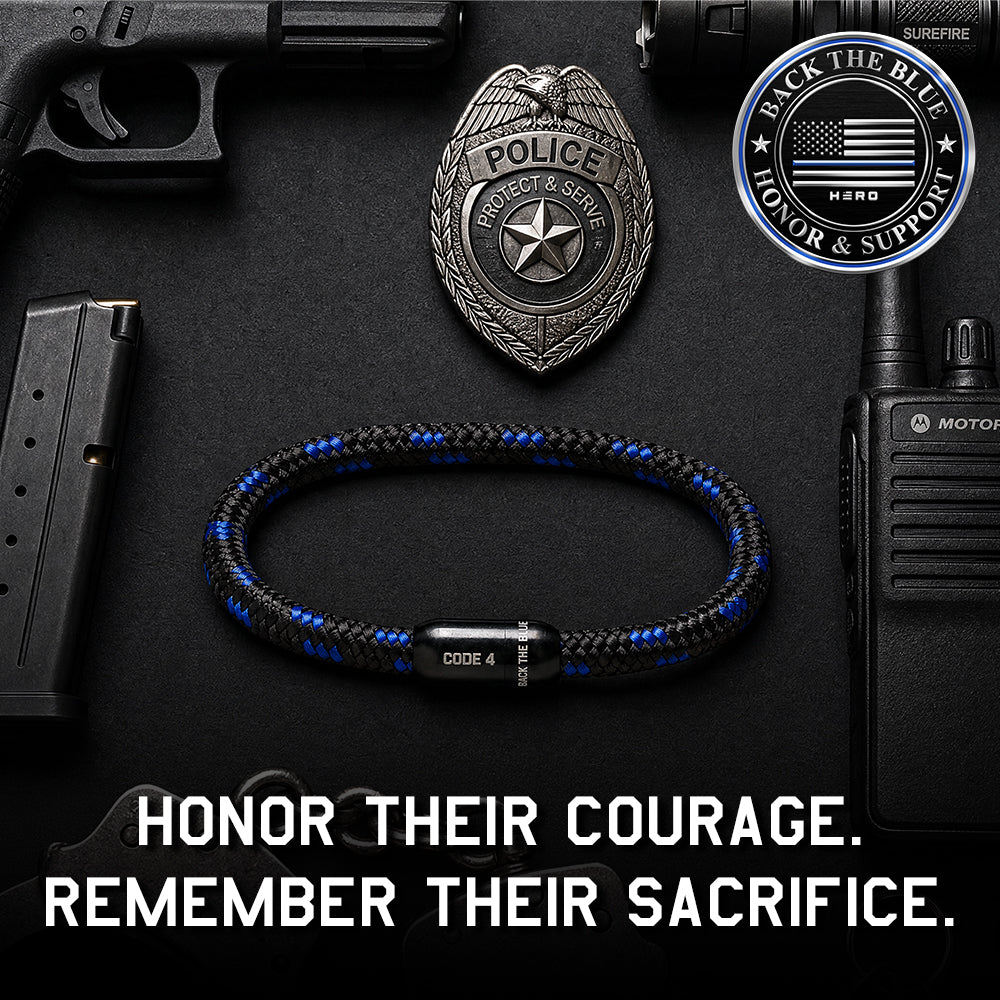 BACK THE BLUE Paracord Bracelet