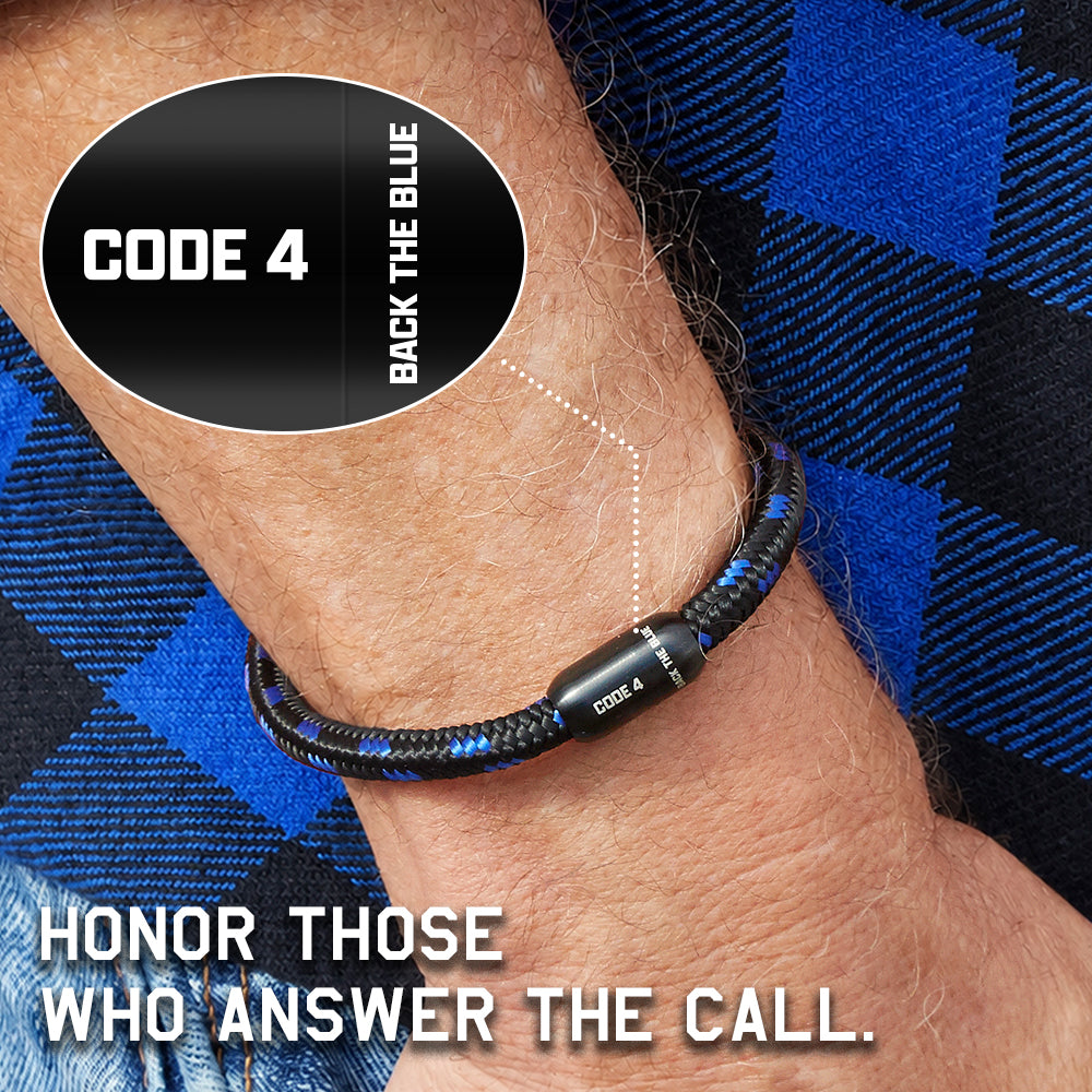 BACK THE BLUE Paracord Bracelet