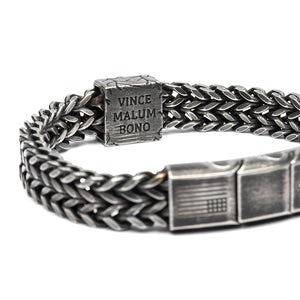 Overcome Evil Compass Chain Bracelet - Helps Pair Veterans With A Service Dog Or Shelter Dog