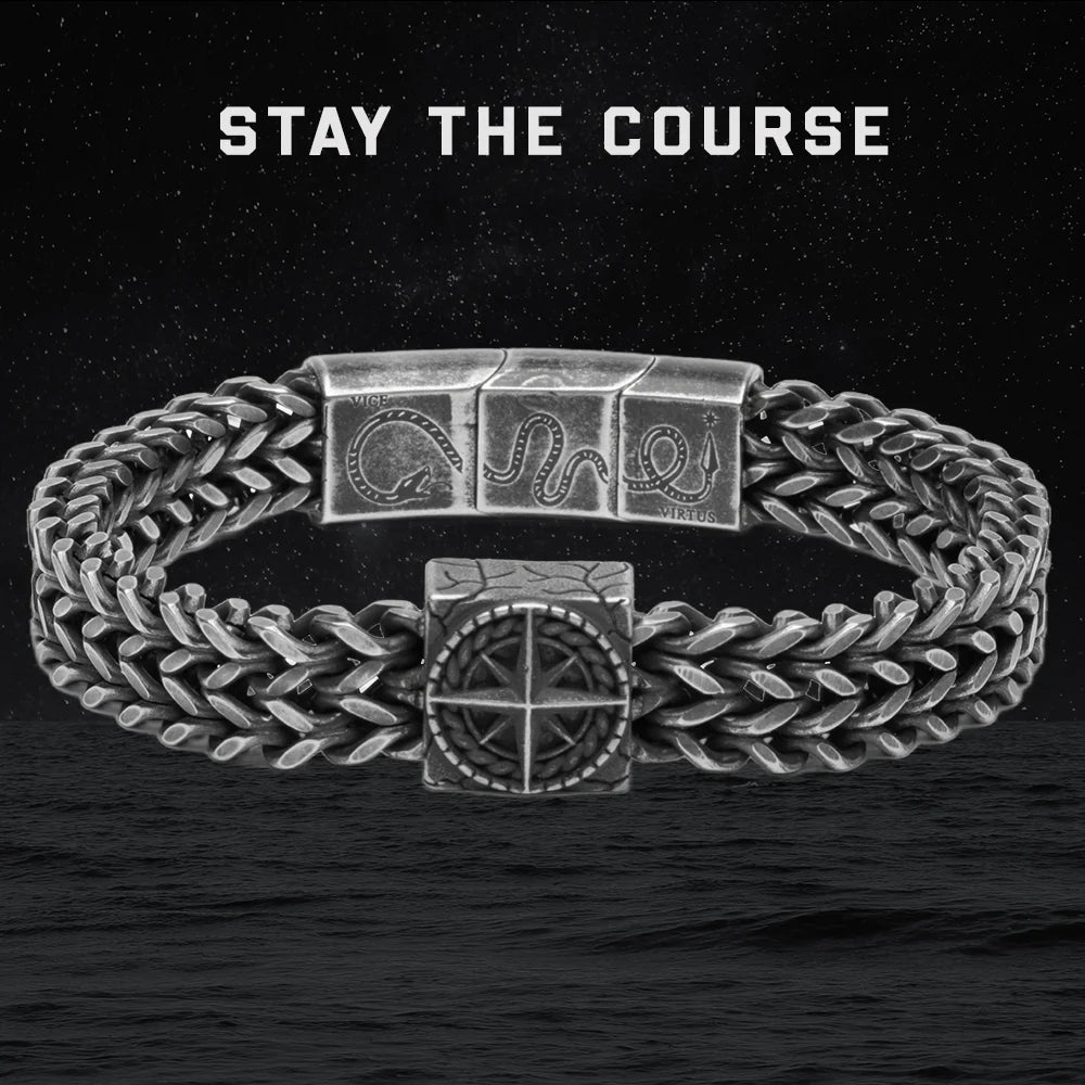 Buy Bracelet, Get Matching Necklace for FREE: Endure & Conquer Compass Necklace and Bracelet : Helps Pair Veterans With A Service Dog Or Shelter Dog