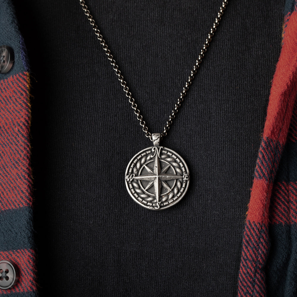 Liberty or Death Bracelet & Endure & Conquer Compass Medallion Necklace Set: Helps Pair Veterans With A Service Dog Or Shelter Dog