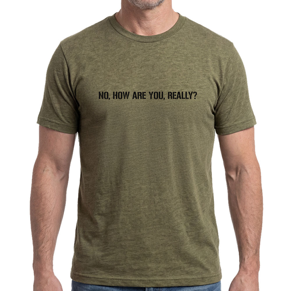 Connect Protect Stronger Together Military Green Tee
