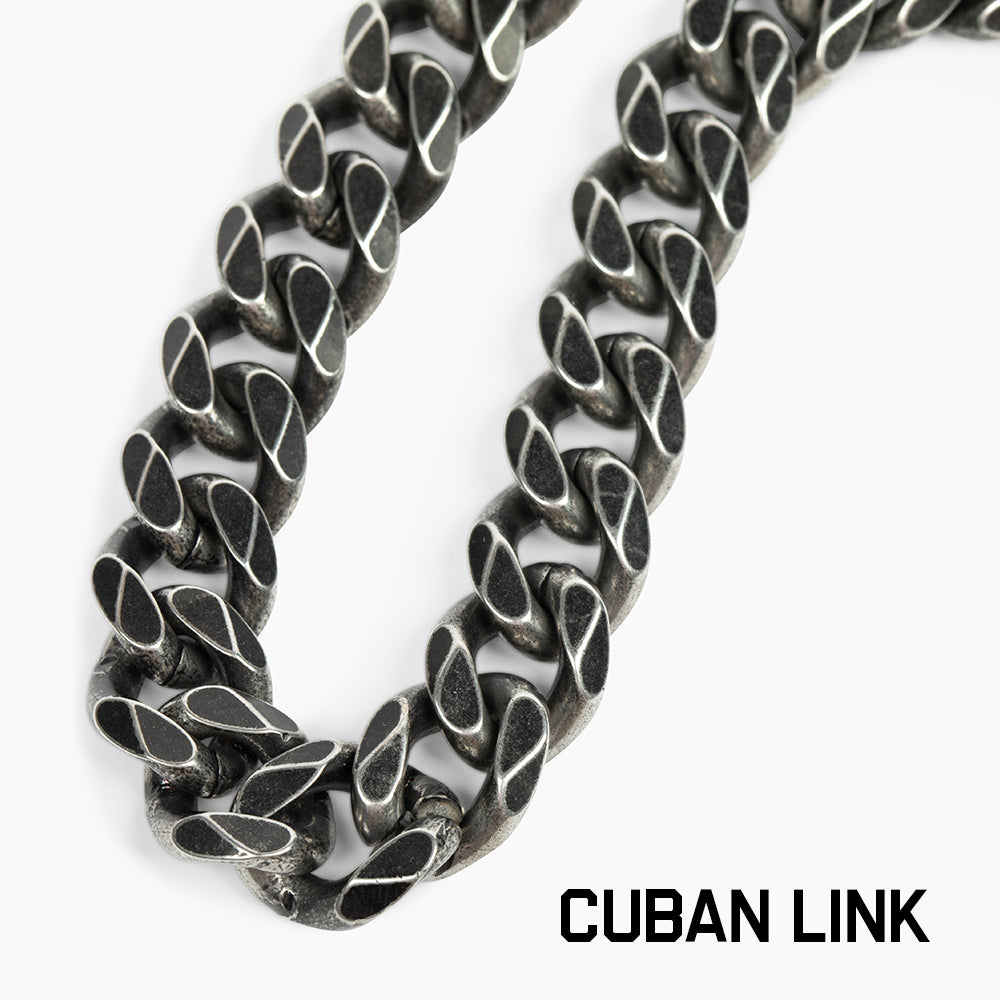 Limited Time Offer- Knights Templar Cuban Link Necklace & Bracelet Set : Helps Pair Veterans With A Service Dog Or Shelter Dog