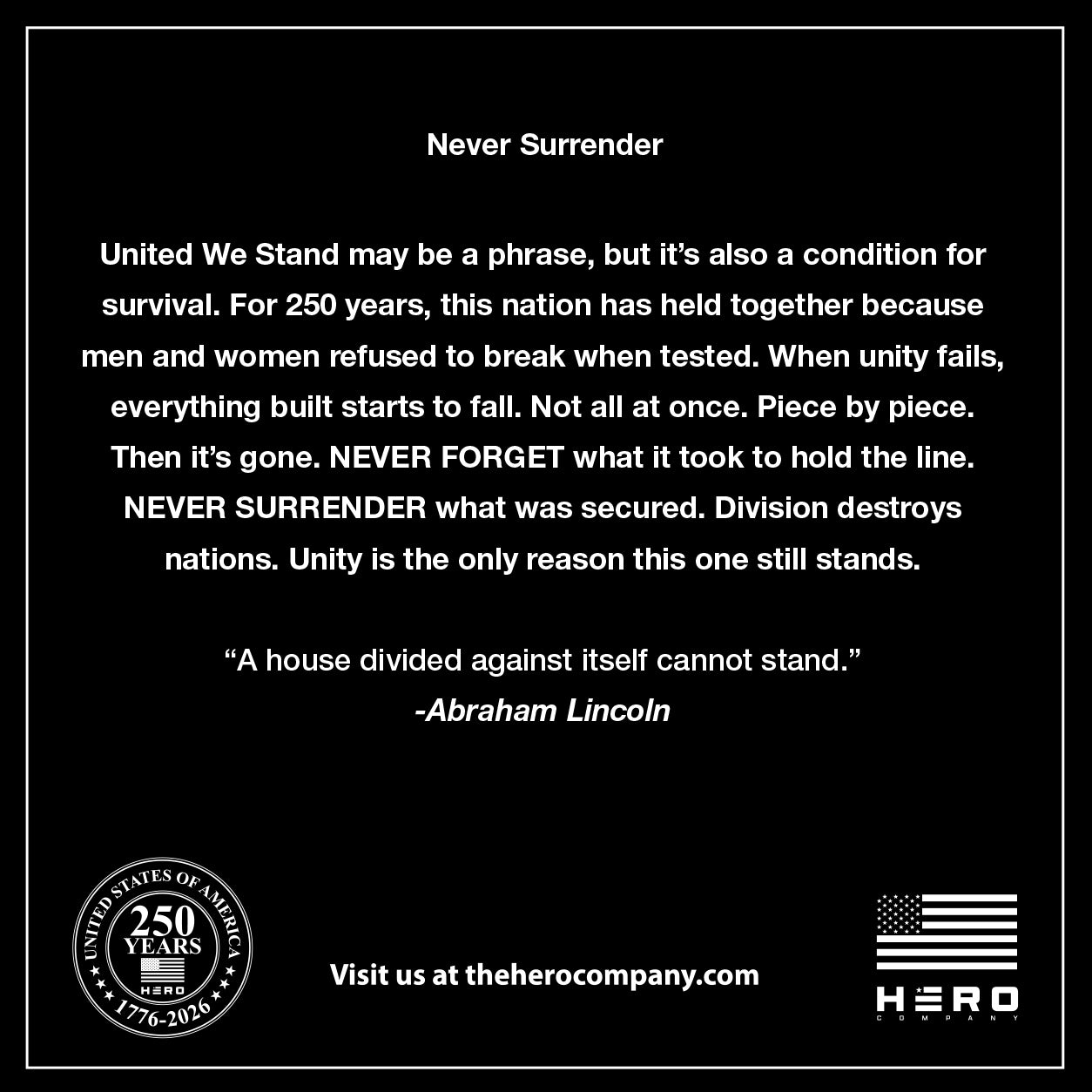 USA 250th Anniversary- FREEDOM Never Surrender Cuban Link Bracelet -Faire