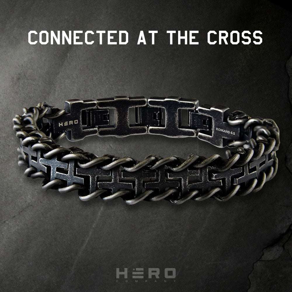 CONNECTED AT THE CROSS LINK BRACELET : Helps Pair Veterans With A Service Dog or Shelter Dog