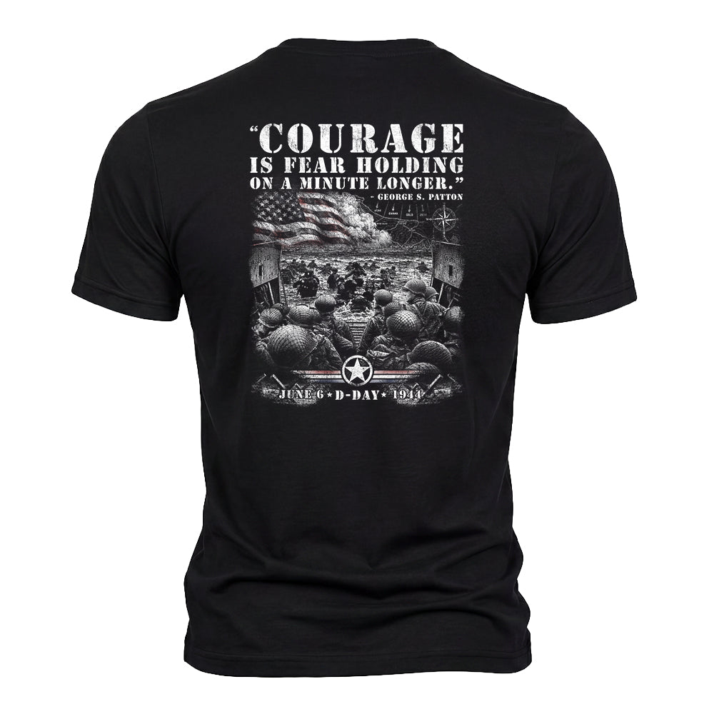 D-Day June 6th 1944 - Courage Black Tee