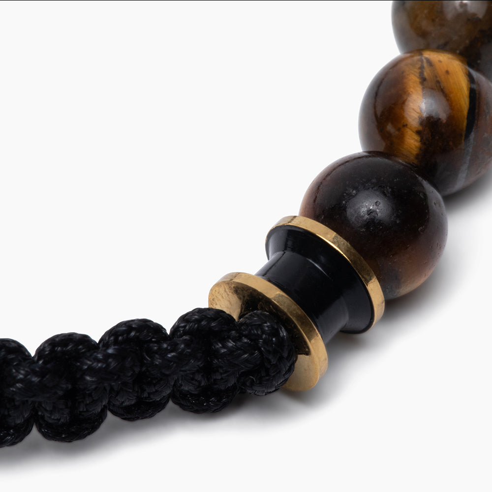 Tiger&#39;s Eye Battle Beaded Bracelet: Helps Pair Veterans With A Service Dog Or Shelter Dog