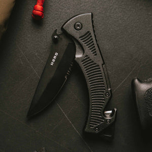 FREE The Hero Company- LifeSaver Emergency Multipurpose 3-in-1 Rescue Knife with Purchase of 00 Buck Magnetic Hematite Titanium Bracelet