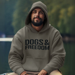 Limited Edition Dogs & Freedom Hoodie : Helps Pair Veterans With A Service Dog or Shelter Dog