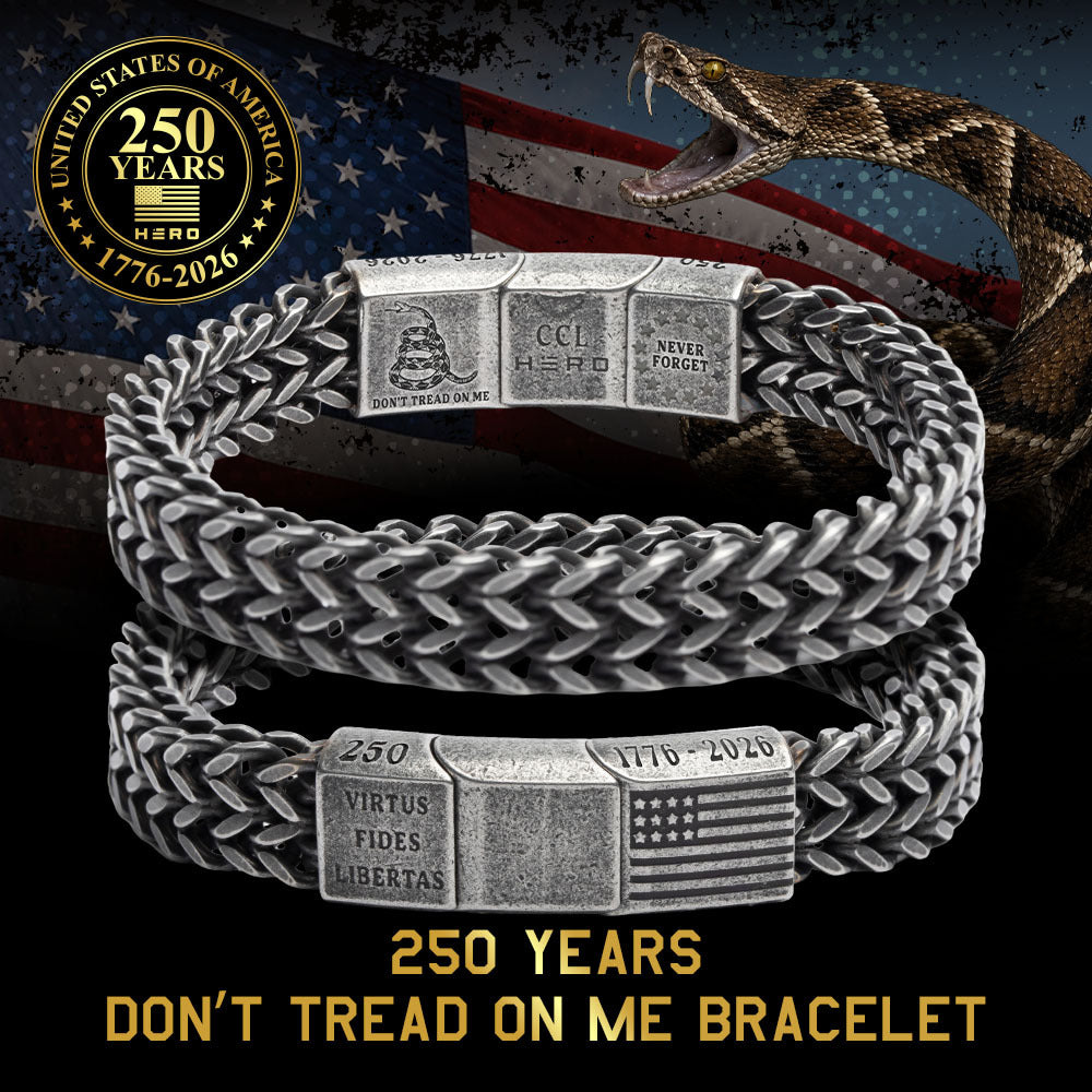 USA 250 Years Ultimate Collection - 250 Years Of FreedomTee, 250th Anniversary 1776-2026 Hat and 250th Don’t Tread On Me Bracelet