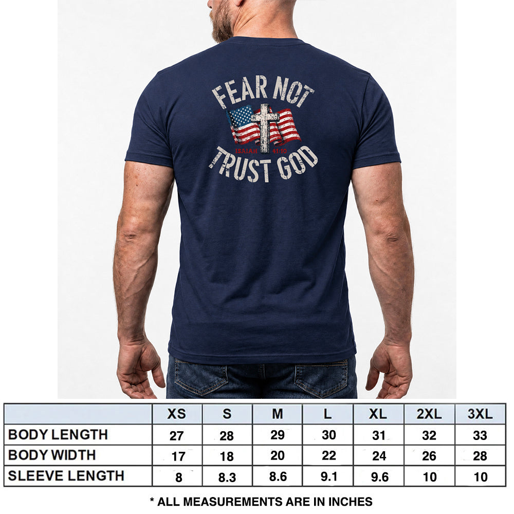 Fear Not Trust God Navy Tee