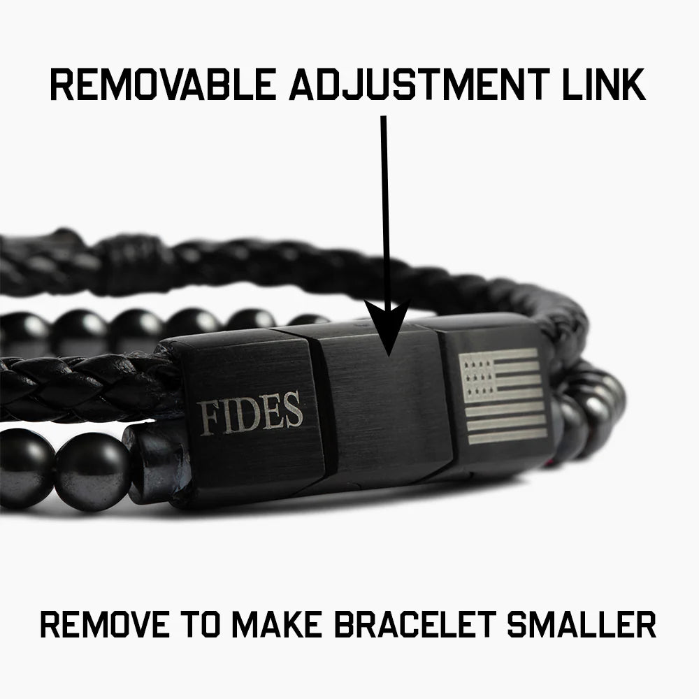 Additional 1/2" Length Extender Link for Fides Cross Magnetic Leather Bracelet